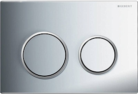 115.085.KH.1 Смывная клавиша Geberit Omega20 для двойного смыва к 111.003/030/060 глянцевый хром/матовый хром 500_191_1429961